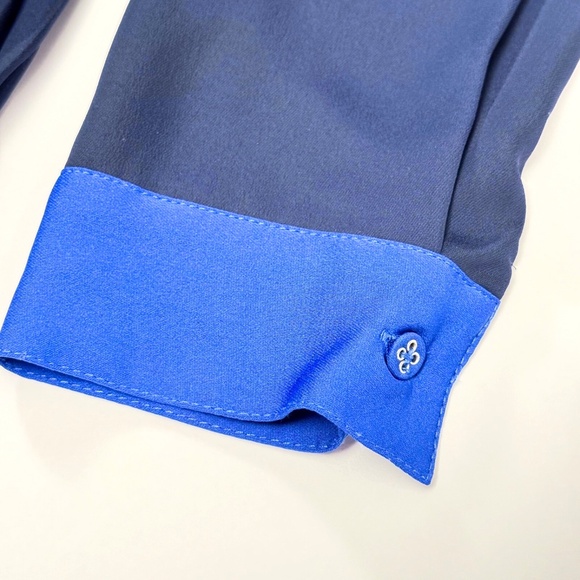 ModCloth Just My Typist Pleated Shirtdress Navy Pockets Size 6 Retail $99 💙👗✨ - Picture 13 of 16